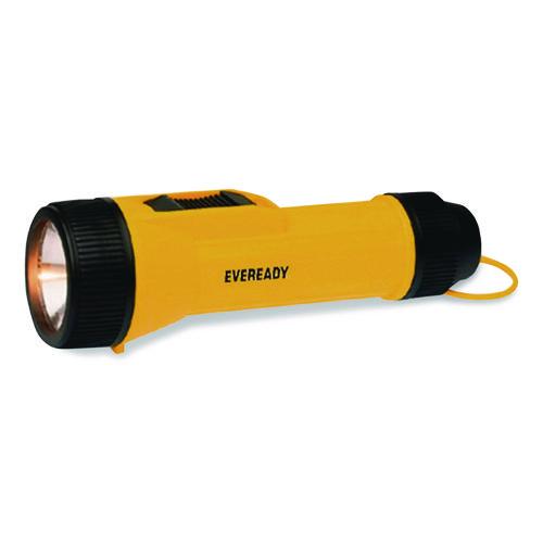 Image of Eveready® 1251L LED Industrial Economy Flashlight, 2 D Batteries (Sold Separately), Yellow/Black