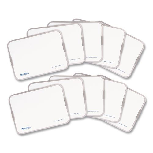 Image of Learning Resources® LER4278 Dry Erase Boards, 9" x 12", White Surface, 10 Boards