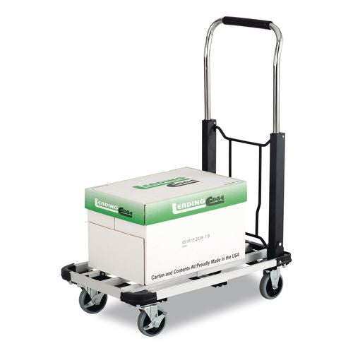 Image of Safco® 4062 Stow-Away Collapsible Medium Hand Truck, 275 Lb Capacity, 19 X 17.75 X 38.75, Aluminum