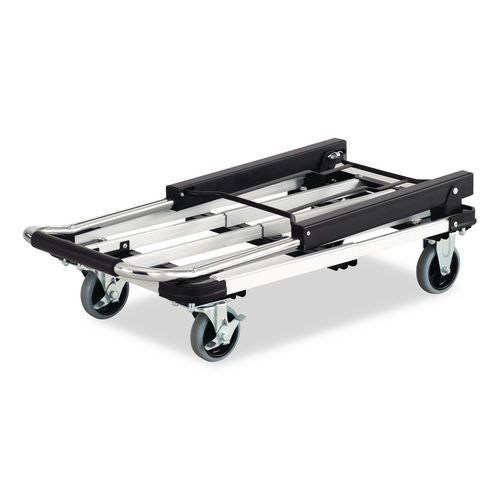 Image of Safco® 4062 Stow-Away Collapsible Medium Hand Truck, 275 Lb Capacity, 19 X 17.75 X 38.75, Aluminum