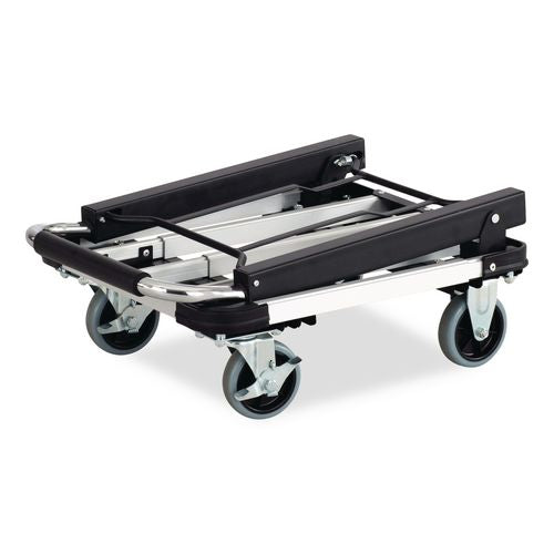 Image of Safco® 4062 Stow-Away Collapsible Medium Hand Truck, 275 Lb Capacity, 19 X 17.75 X 38.75, Aluminum