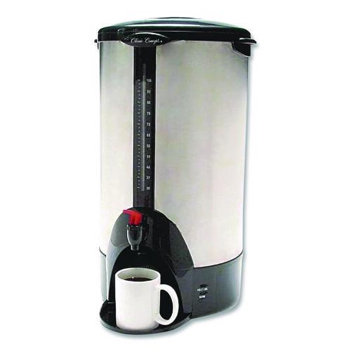 Image of Coffee Pro CP100XX Home/business 100-Cup Double-Wall Percolating Urn, Stainless Steel