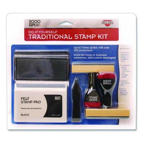 Image of COSCO 2000PLUS® 030968 Custom Stamp Kit, Black Ink