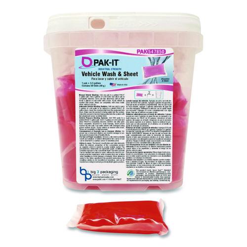 Image of PAK-IT® BIG547820003200 Vehicle Wash and Sheet, Uncented, 50 Packets