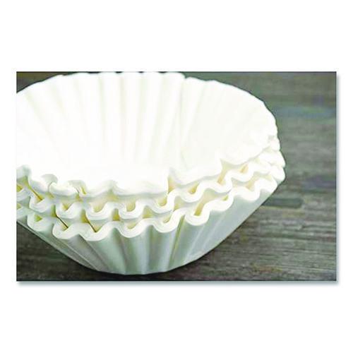 Image of BUNN® 20115.0000 Commercial Coffee Filters, 12 Cup Size, Flat Bottom, 500/bag, 2 Bags/carton