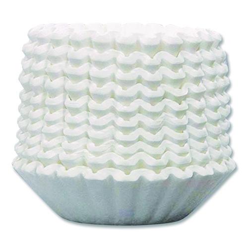 Image of BUNN® 20115.0000 Commercial Coffee Filters, 12 Cup Size, Flat Bottom, 500/bag, 2 Bags/carton