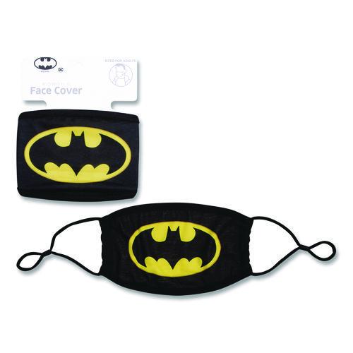 Image of Bioworld® MK9MZNBTM00SB00 Cloth Face Mask, Cotton/Polyester/Spandex, Adult, Batman Logo Print