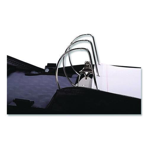 Image of Case it D-186 BLK King Size Mighty Zip Tab Binder, 3 Rings, 4" Capacity, 11 X 8.5, Black