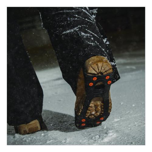 Image of ergodyneÂ® Ice Cleats,Slip-On,Steel Studs,f/5-8 Boots,Medium,2/PR,BK