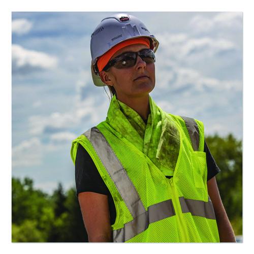 Image of ergodyne® 12439 Chill-Its 6602 Evaporative PVA Cooling Towel, 29.5 x 13, One Size Fits Most, PVA, Hi-Vis Lime