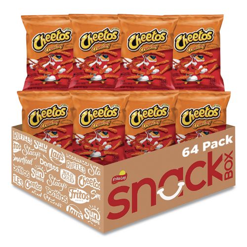 Image of CheetosÂ® Crunchy Cheese Flavored Snacks, Flamin' Hot, 2 Oz Bag, 64/carton