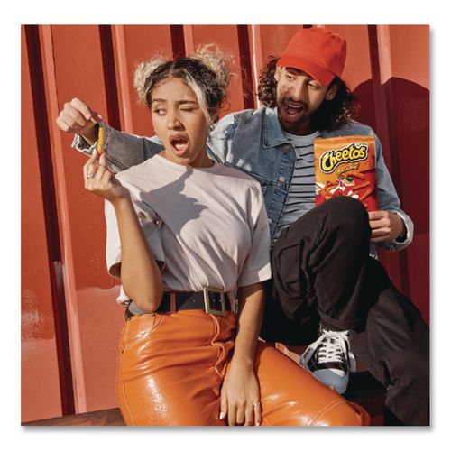 Image of CheetosÂ® Crunchy Cheese Flavored Snacks, Flamin' Hot, 2 Oz Bag, 64/carton