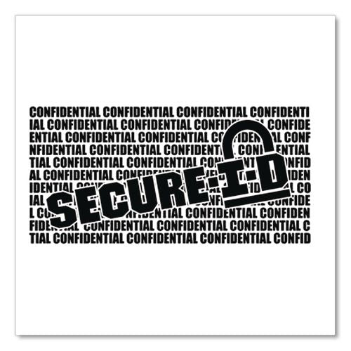 Image of COSCO 035510 SercureID Roller Stamp, Confidential/Obscures Data, 1.5", Black Ink