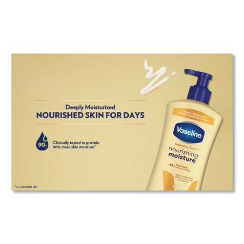Image of Vaseline® 07900EA Intensive Care Nourishing Moisture Body Lotion, 20.3 oz Pump Bottle