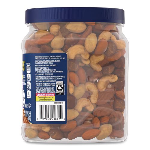 Image of Planters® GEN01857 Salted Mixed Nuts, 27 Oz Canister