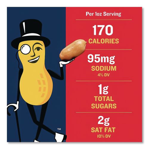 Image of PlantersÂ® Cocktail Peanuts, Salted, 35 Oz Canister