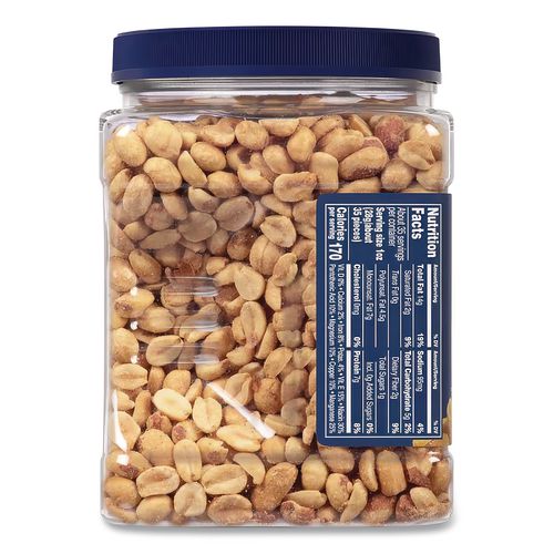 Image of PlantersÂ® Cocktail Peanuts, Salted, 35 Oz Canister