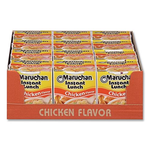Image of Maruchan® MAR00121 Instant Lunch, Chicken, 2.25 Oz Cups, 12/carton