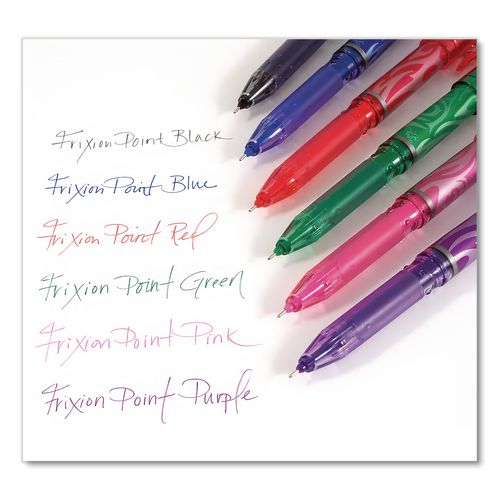 Image of PilotÂ® Frixion Ball Erasable Gel Pen, Stick, Extra-Fine 0.5 Mm, Assorted Ink And Barrel Colors, 6/pack