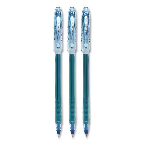 Image of Pilot® 84072 Neo-Gel Gel Pen, Stick, Fine 0.7 mm, Blue Ink, Translucent Blue Barrel, 48/Pack