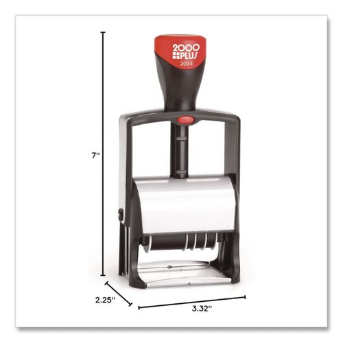 Image of COSCO 2000PLUS® 011227/010173 Classic Line Message Dater, Self-Inking, 12 Phrases, 5 Years, 1.75 X 0.25, Black