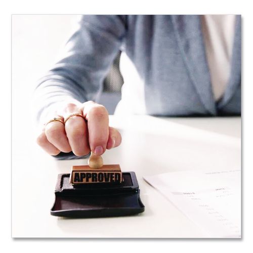 Image of COSCO 090407 2000 Plus One-Color Felt Stamp Pad, #2, 6.25" X 3.5", Black