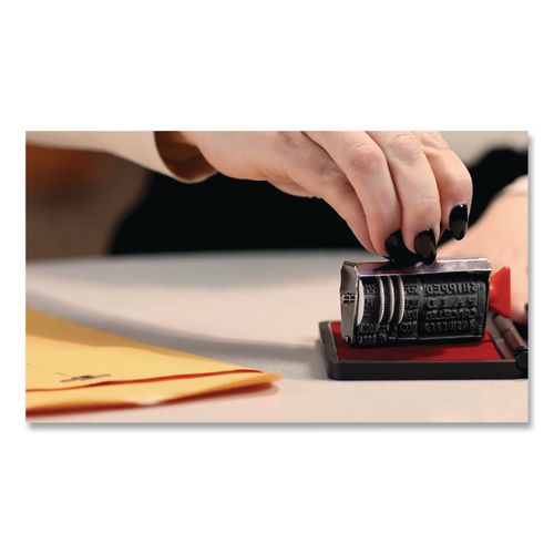 Image of COSCO 090410 2000 Plus One-Color Felt Stamp Pad, #1, 4.25" X 2.75", Red