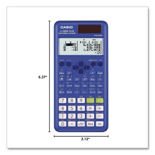 Image of Casio® FX-300ESPLS2-BU Fx-300es Plus 2nd Edition Scientific Calculator, 16-Digit Lcd, Blue