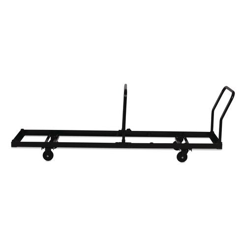 Image of NPS® DY35 Folding Chair Dolly For Vertical Storage, Metal, 1,100 lb Capacity, 19.25" x 81" x 38.5", Brown