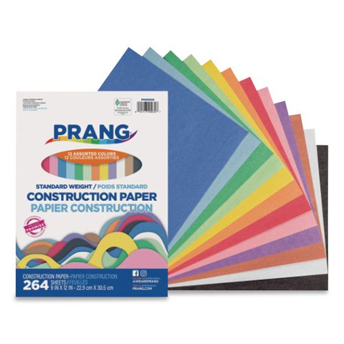 Image of Prang® P1000032 Construction Paper, 9 x 12, Assorted Colors, 264/Pack