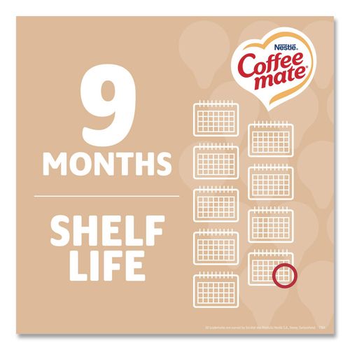 Image of Coffee mate® 11001124 Liquid Coffee Creamer, Original, 0.38 oz Mini Cups, 50/Box, 4 Boxes/Carton