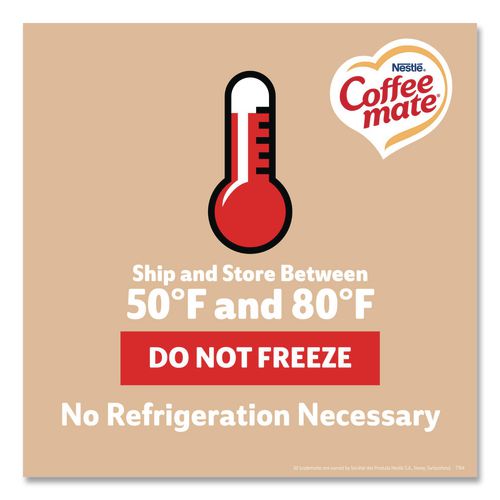 Image of Coffee mate® 11001124 Liquid Coffee Creamer, Original, 0.38 oz Mini Cups, 50/Box, 4 Boxes/Carton