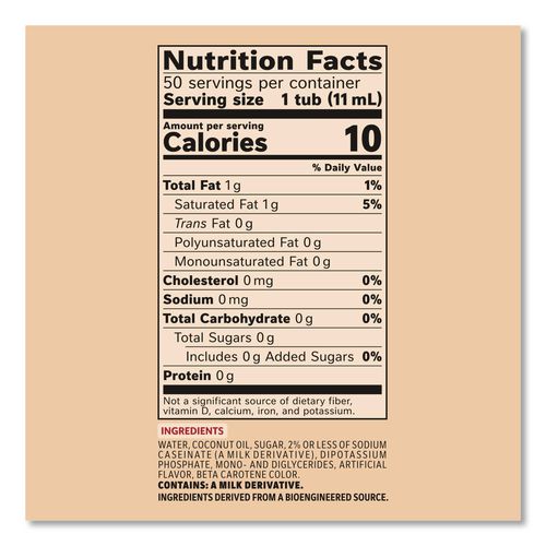 Image of Coffee mate® 11001124 Liquid Coffee Creamer, Original, 0.38 oz Mini Cups, 50/Box, 4 Boxes/Carton