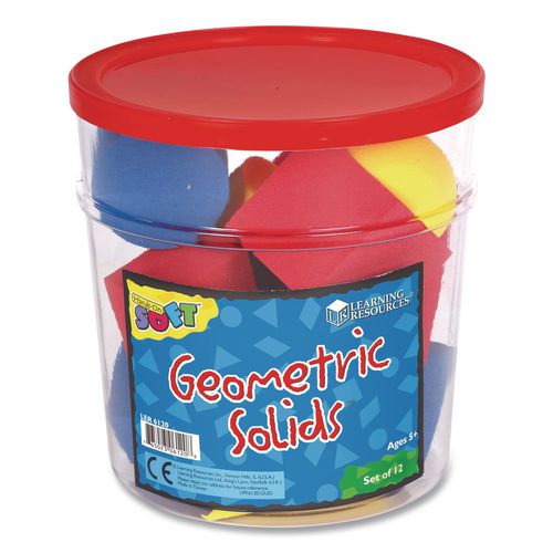 Image of Learning Resources® LER6120 Hands-On Soft Geometric Solids, Grades K to 5, 12 Pieces