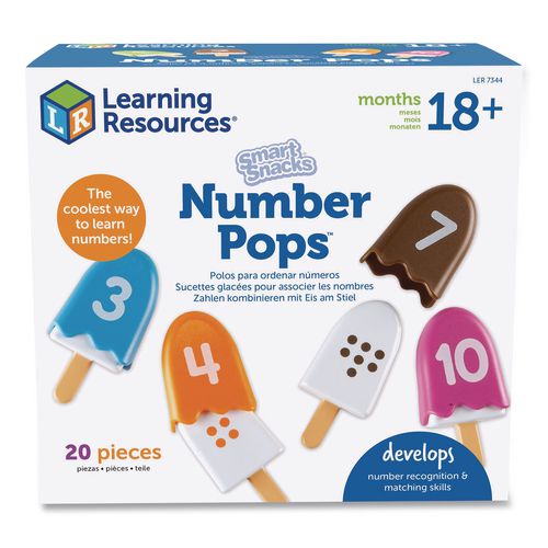 Image of Learning Resources® LER7344 Smart Snacks Number Pops, Pre-K, 20 Pieces
