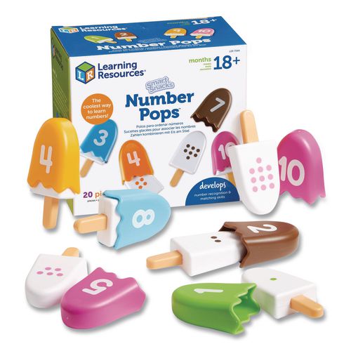 Image of Learning Resources® LER7344 Smart Snacks Number Pops, Pre-K, 20 Pieces