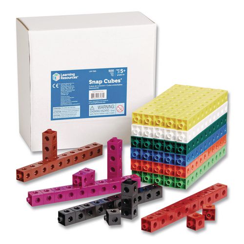 Image of Learning Resources® LER7585 Snap Cubes, Grades K to 2, 500 Pieces