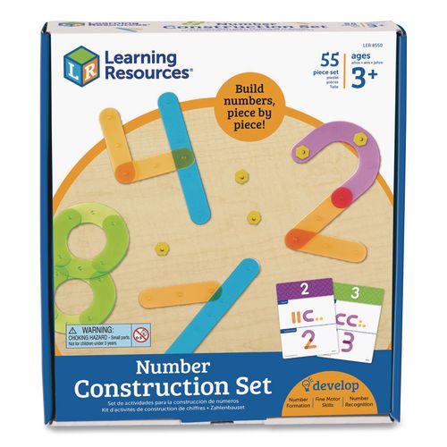 Image of Learning ResourcesÂ® Number Construction Activity Set, Pre-K to K, 50 Pieces