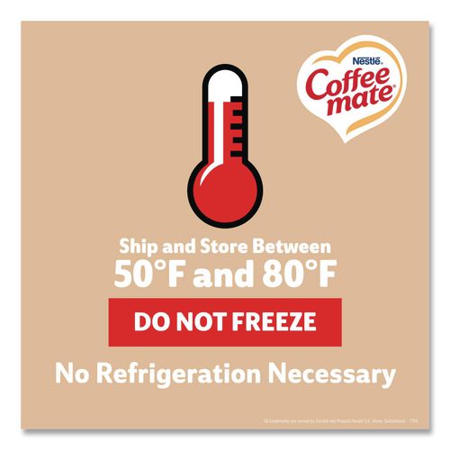 Image of Coffee mate® 11001124 Liquid Coffee Creamer, Original, 0.38 Oz Mini Cups, 50/box