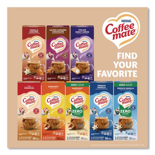 Image of Coffee mate® 11001124 Liquid Coffee Creamer, Original, 0.38 Oz Mini Cups, 50/box