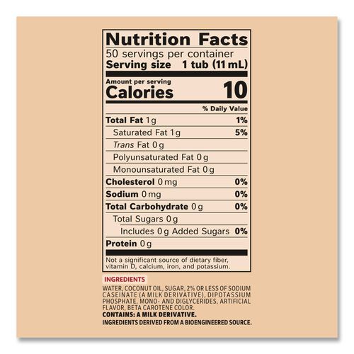 Image of Coffee mate® 11001124 Liquid Coffee Creamer, Original, 0.38 Oz Mini Cups, 50/box