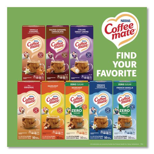 Image of Coffee mate® 11002803 Liquid Coffee Creamer, Irish Cream, 0.38 oz Mini Cups, 50/Box