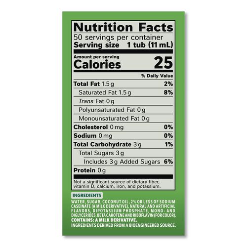 Image of Coffee mate® 11002803 Liquid Coffee Creamer, Irish Cream, 0.38 oz Mini Cups, 50/Box