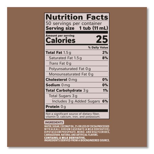 Image of Coffee mate® 11002807 Liquid Coffee Creamer, Cafe Mocha, 0.38 oz Mini Cups, 50/Box, 4 Boxes/Carton