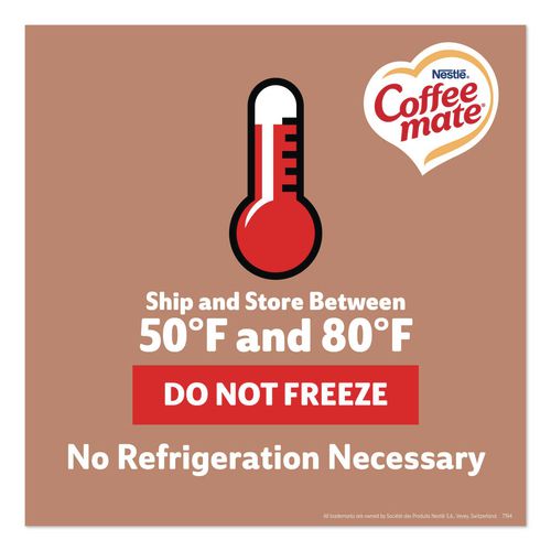 Image of Coffee mate® 11002807 Liquid Coffee Creamer, Cafe Mocha, 0.38 Oz Mini Cups, 50/box