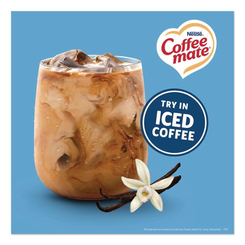 Image of Coffee mate® 11001206 Liquid Coffee Creamer, French Vanilla, 0.38 Oz Mini Cups, 50/box