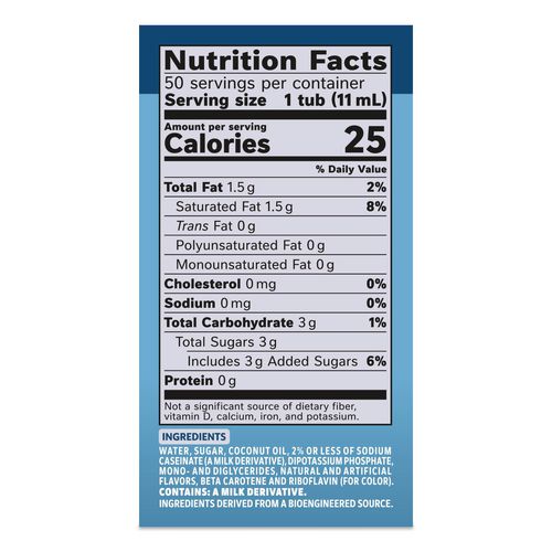 Image of Coffee mate® 11001206 Liquid Coffee Creamer, French Vanilla, 0.38 Oz Mini Cups, 50/box