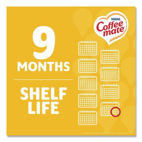 Image of Coffee mate® 11001207 Liquid Coffee Creamer, Hazelnut, 0.38 oz Mini Cups, 50/Box, 4 Boxes/Carton