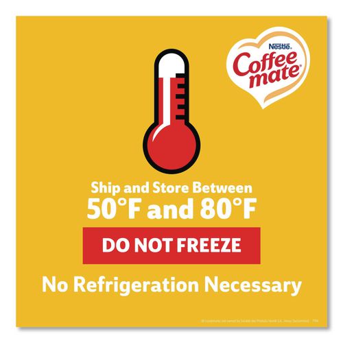 Image of Coffee mate® 11001207 Liquid Coffee Creamer, Hazelnut, 0.38 oz Mini Cups, 50/Box, 4 Boxes/Carton