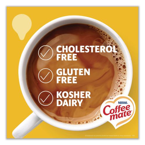 Image of Coffee mate® 11001207 Liquid Coffee Creamer, Hazelnut, 0.38 Oz Mini Cups, 50/box